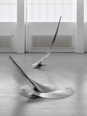 Martin Soto Climent The Swan Swoons in the Still of the Swirl 2010 Single-channel-videoprojection (color, sound), blinds, aluminum Dimensions variable/ Photo A.Burger,Zurich